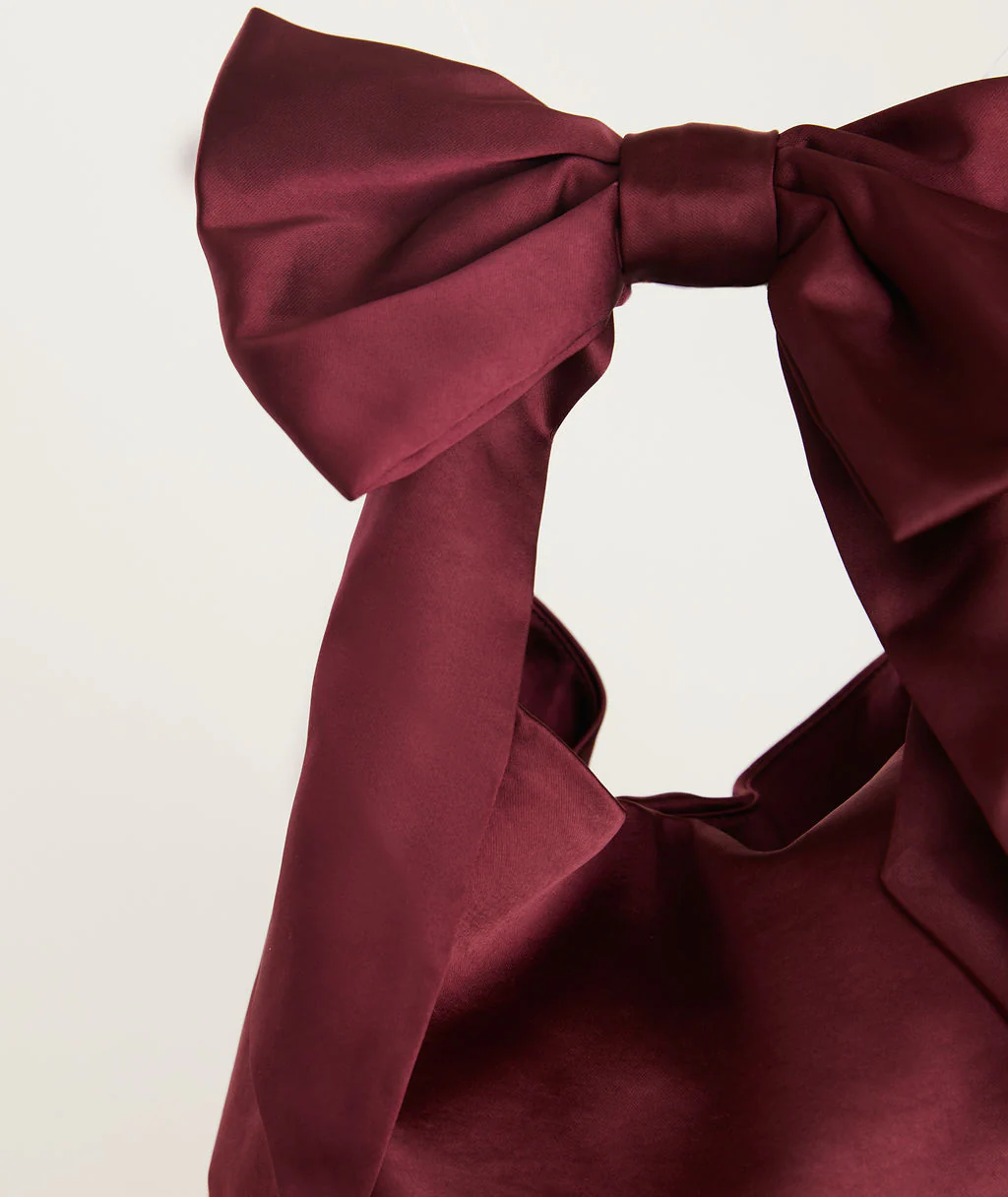 Bow Detail Satin Pouch Bag - Image 28