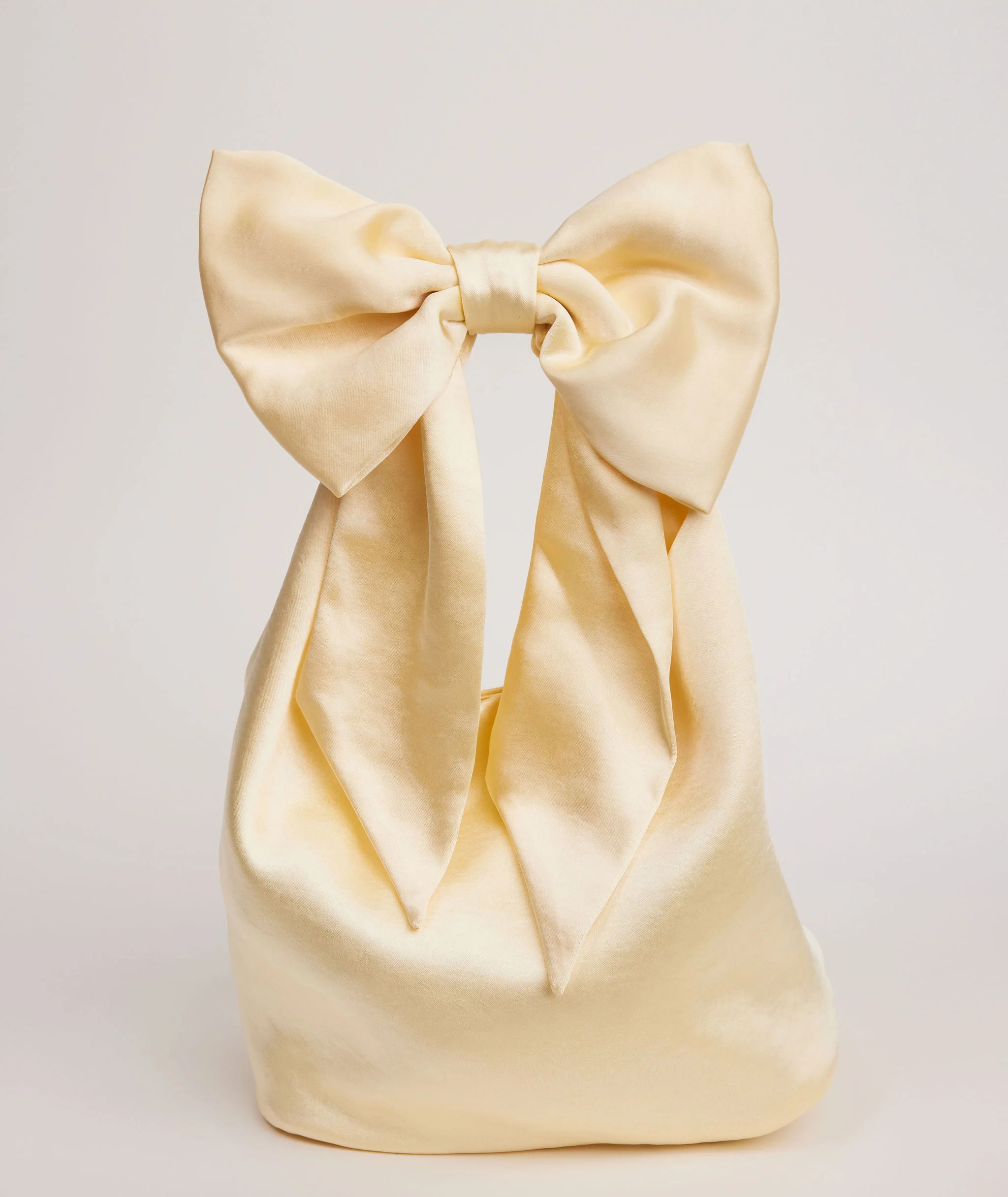Bow Detail Satin Pouch Bag - Image 31
