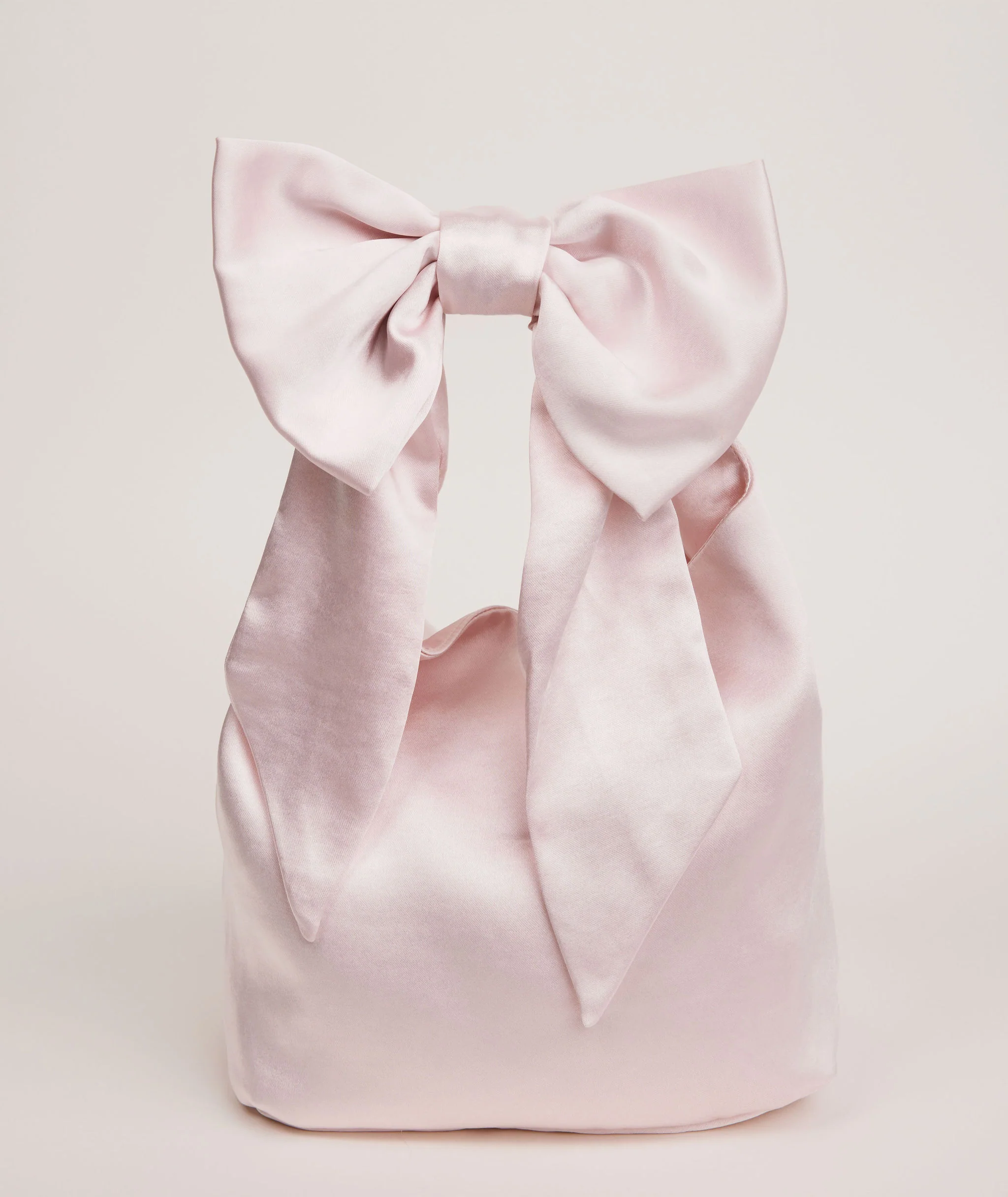 Bow Detail Satin Pouch Bag - Image 33