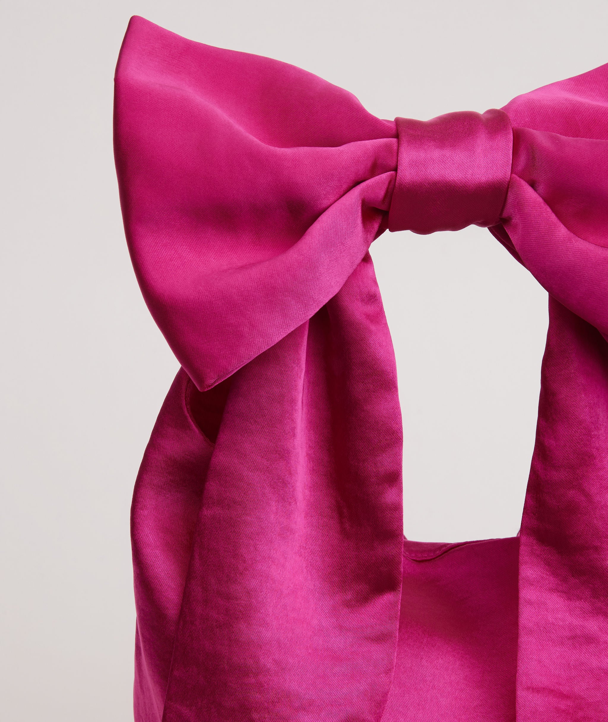 Bow Detail Satin Pouch Bag - Image 38
