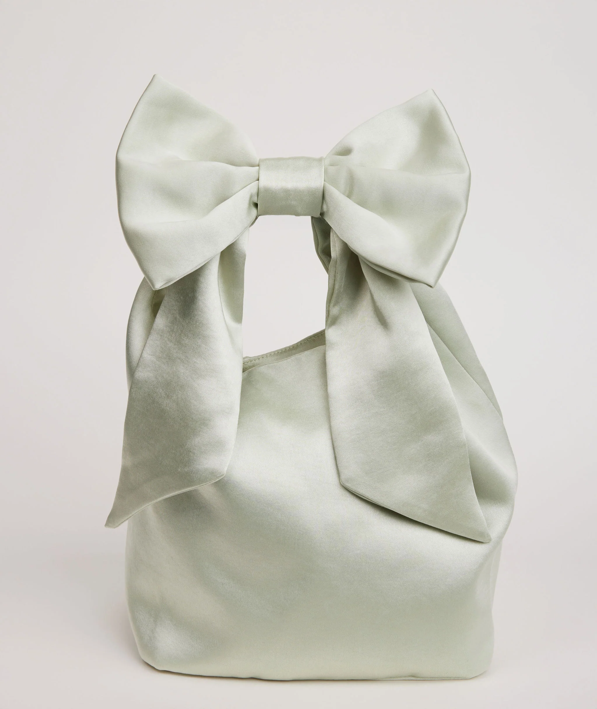 Bow Detail Satin Pouch Bag - Image 39