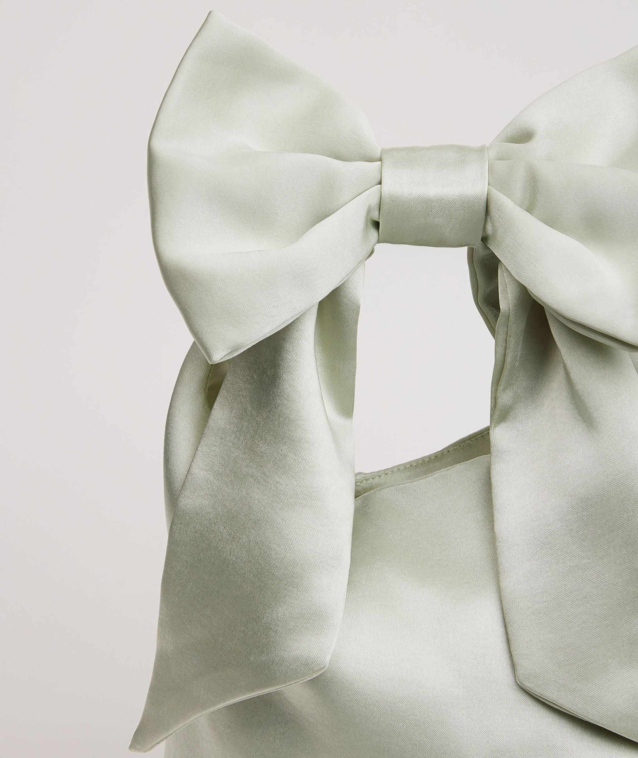 Bow Detail Satin Pouch Bag - Image 40