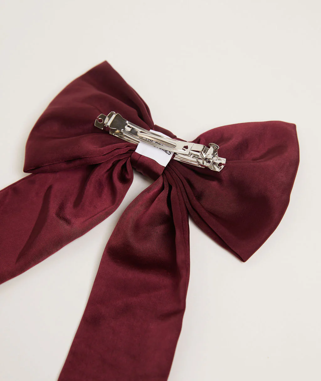 Bow Satin Hair Clip - Image 18