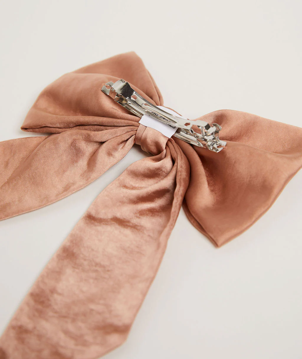 Bow Satin Hair Clip - Image 20