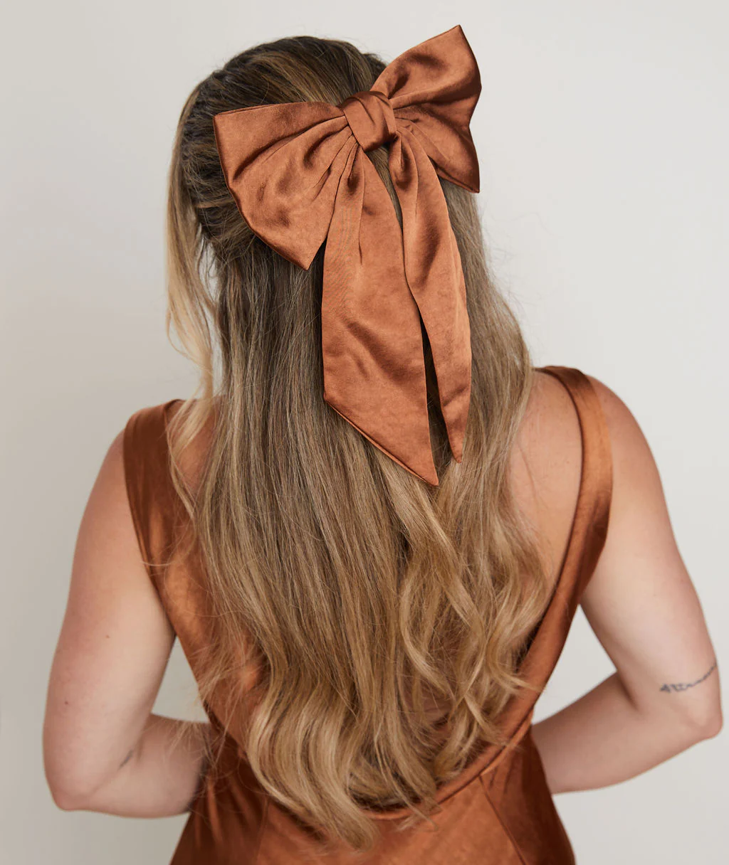 Bow Satin Hair Clip - Image 23