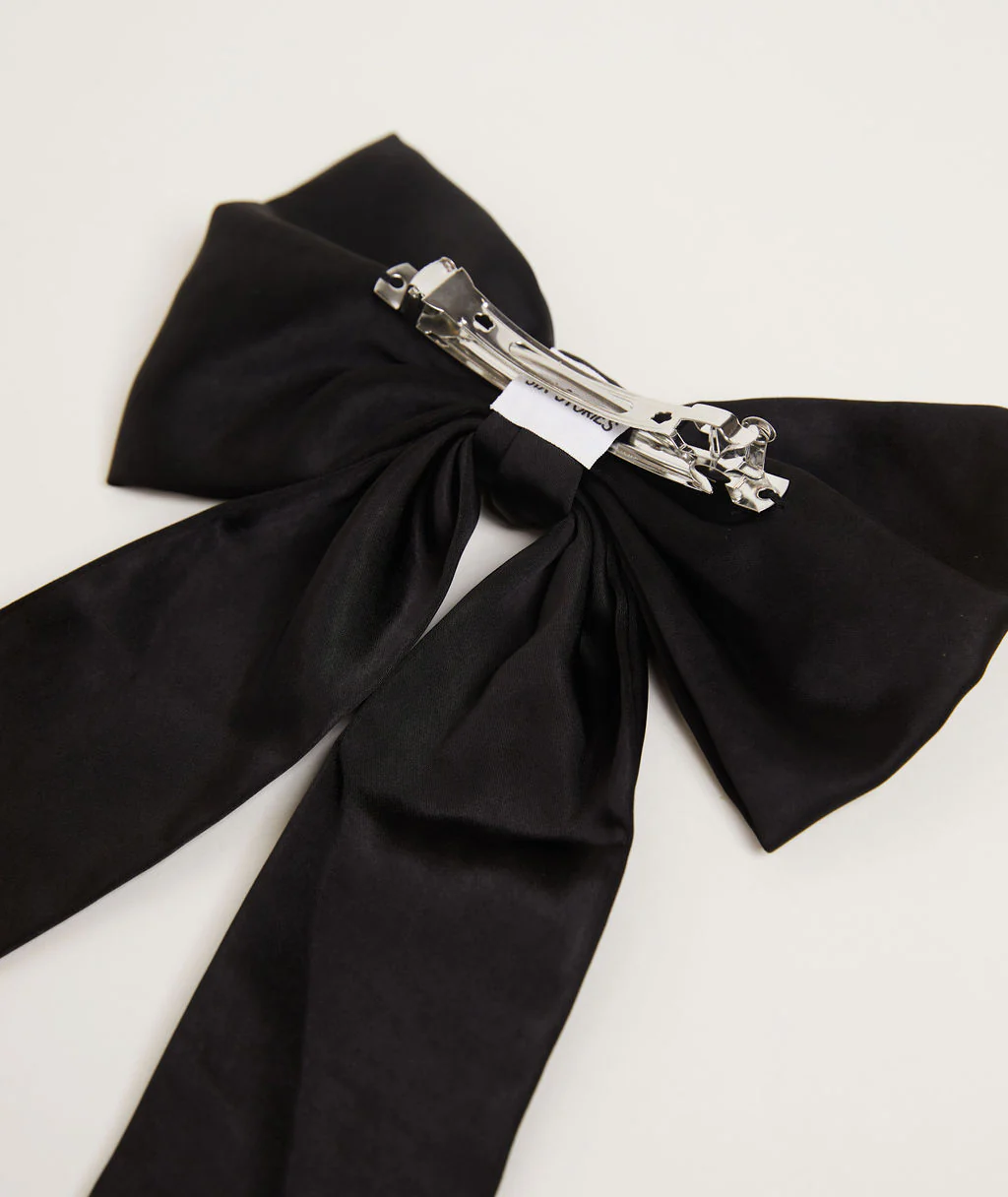 Bow Satin Hair Clip - Image 26