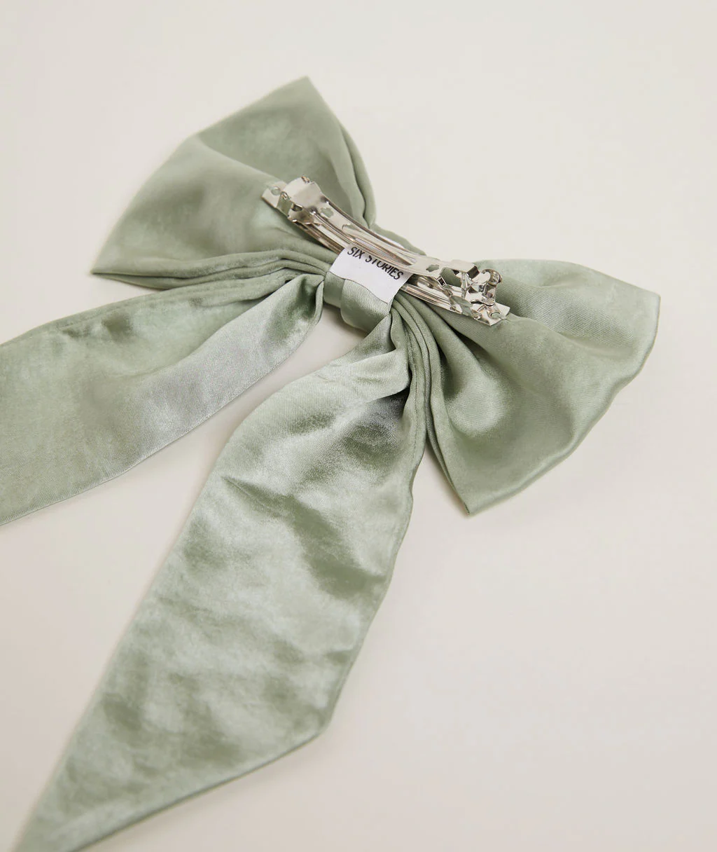 Bow Satin Hair Clip - Image 4