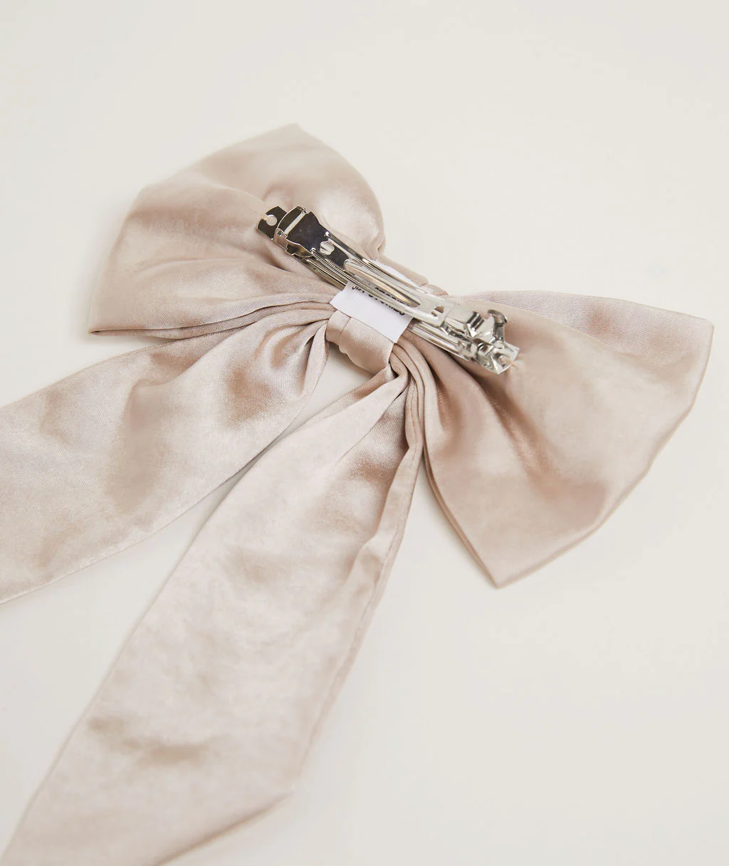 Bow Satin Hair Clip - Image 6
