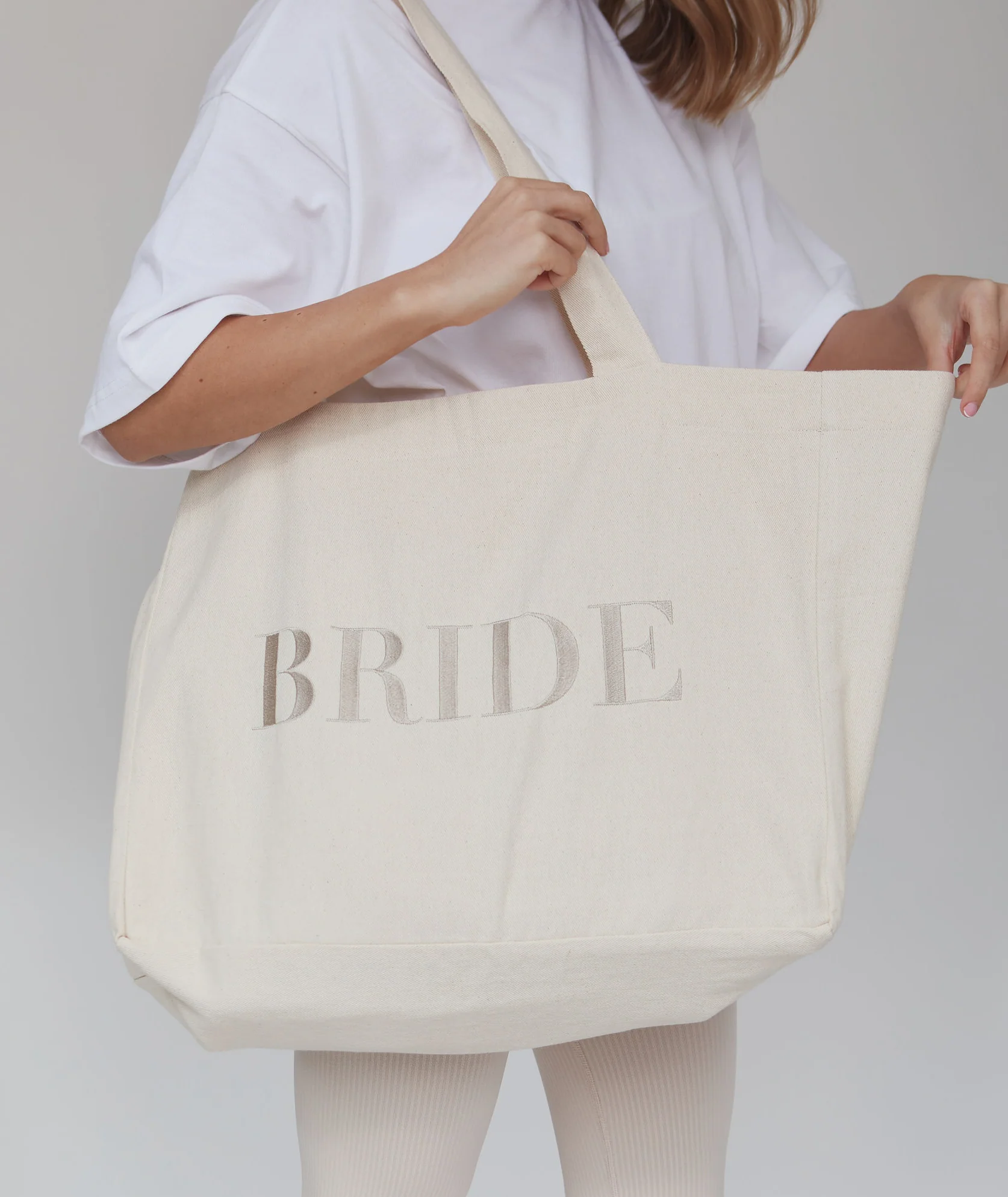 Bride Statement Tote Bag - Champagne - Image 3