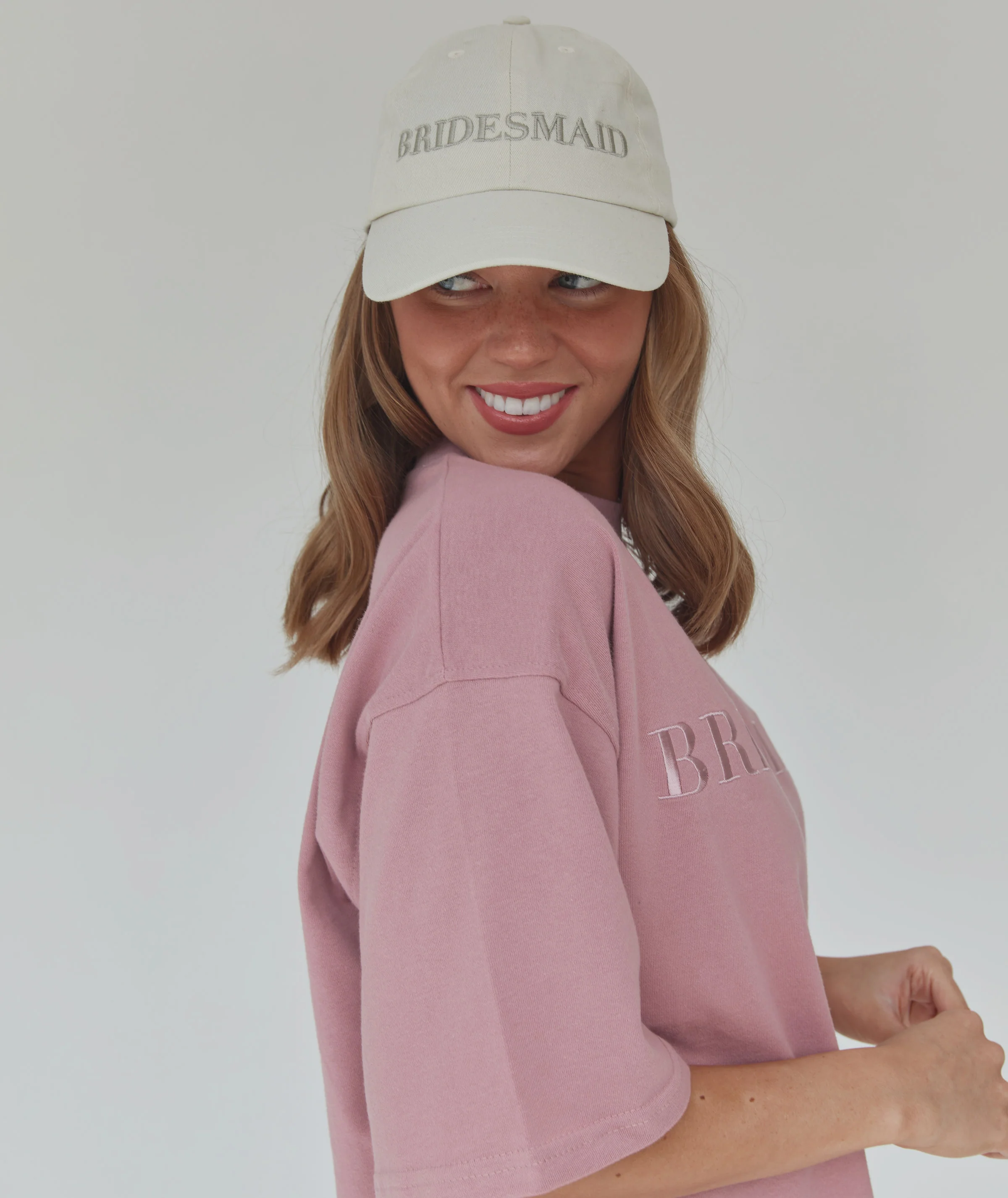 Bridesmaid Embroidered Baseball Cap - Champagne - Image 4
