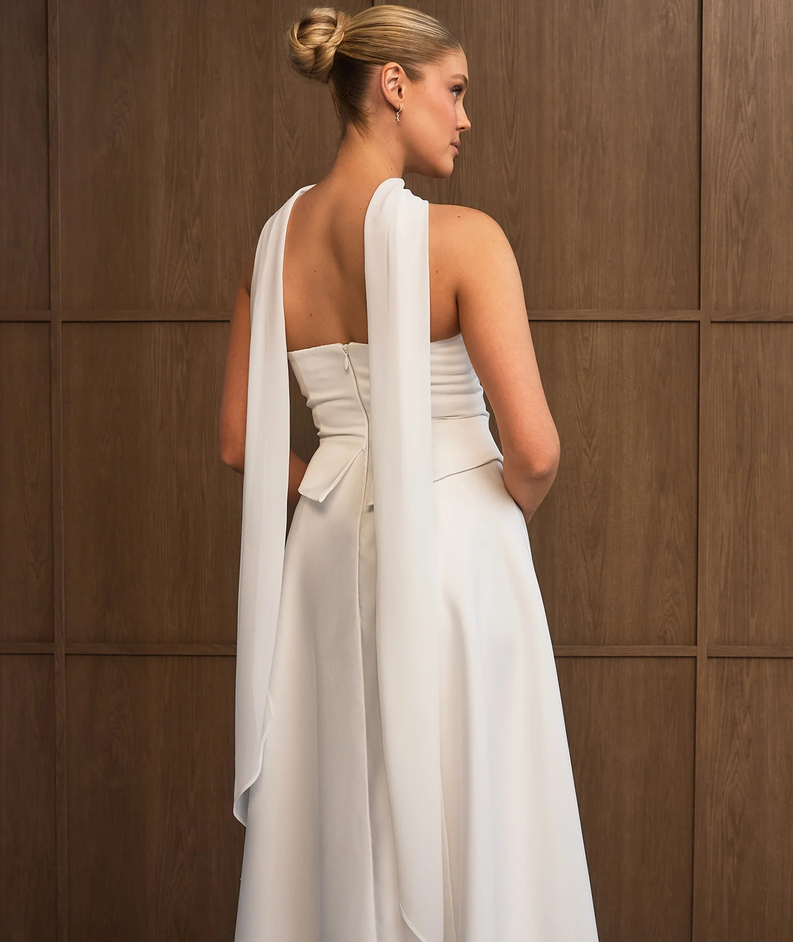 Chiffon Neck Scarf – White - Image 5