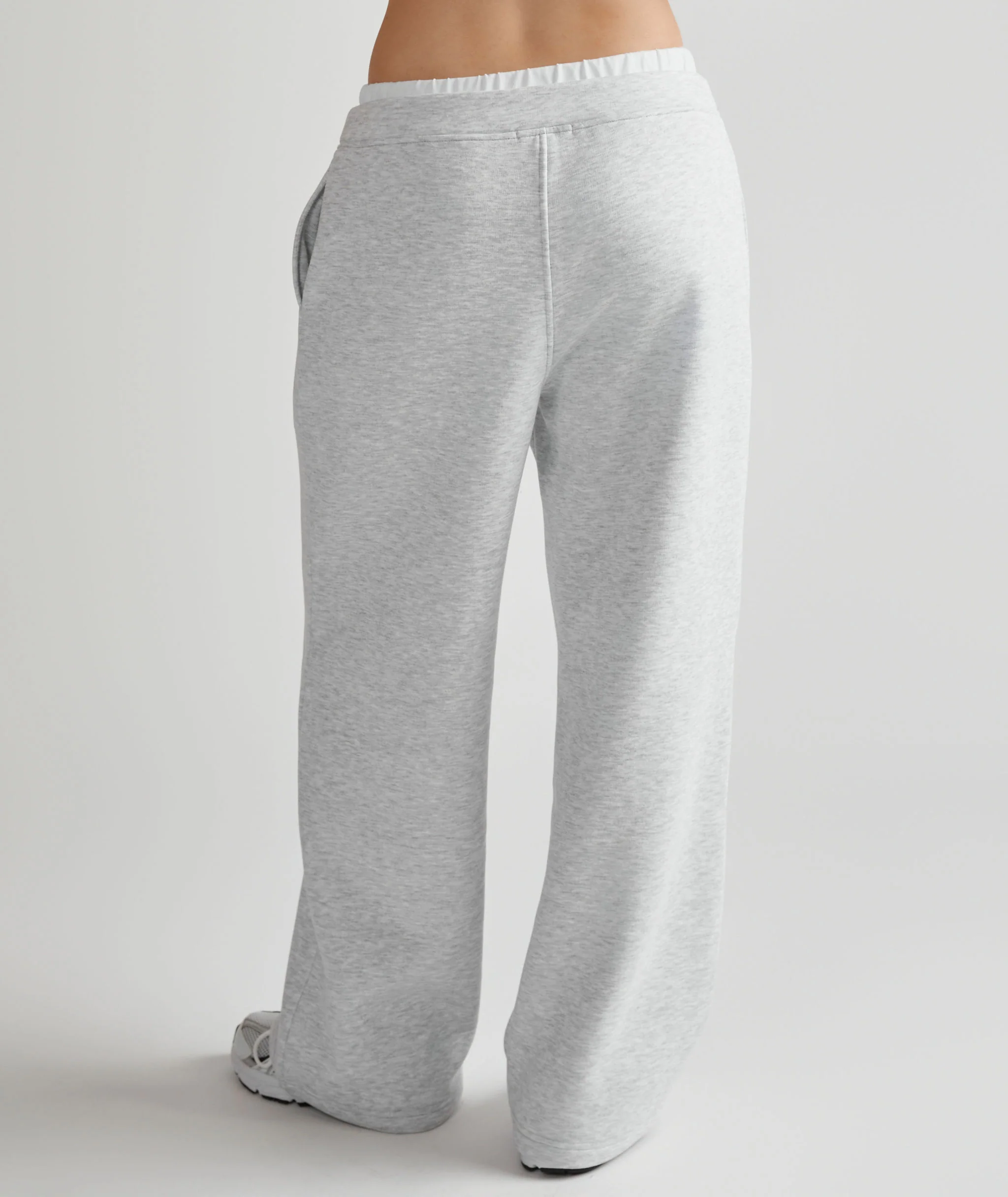 Double Waistband Joggers - Grey Marl - Image 5