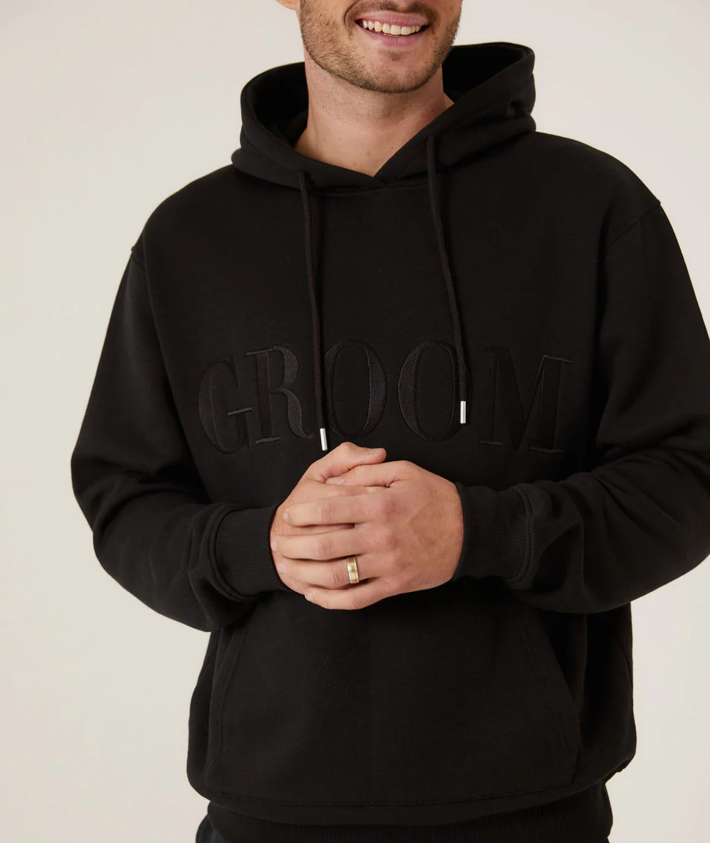 Groom Hoodie - Black - Image 2