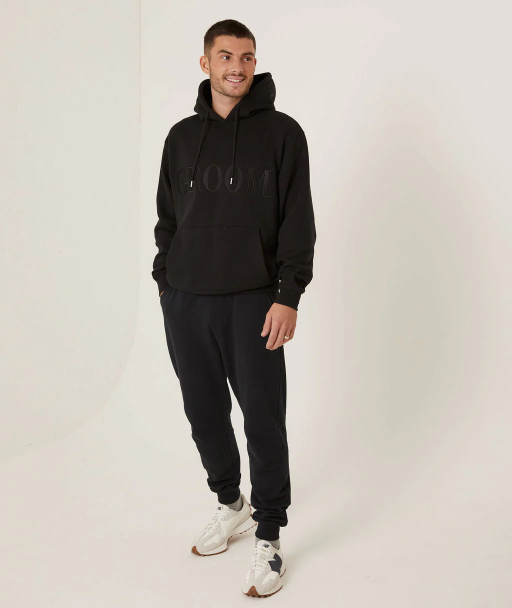 Groom Hoodie - Black - Image 3