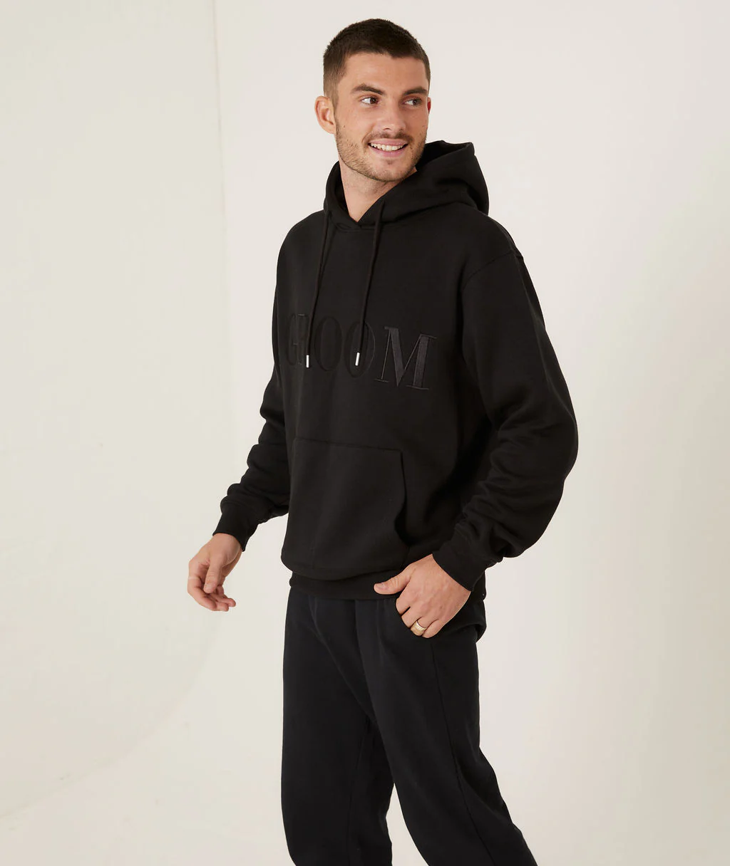 Groom Hoodie - Black - Image 5