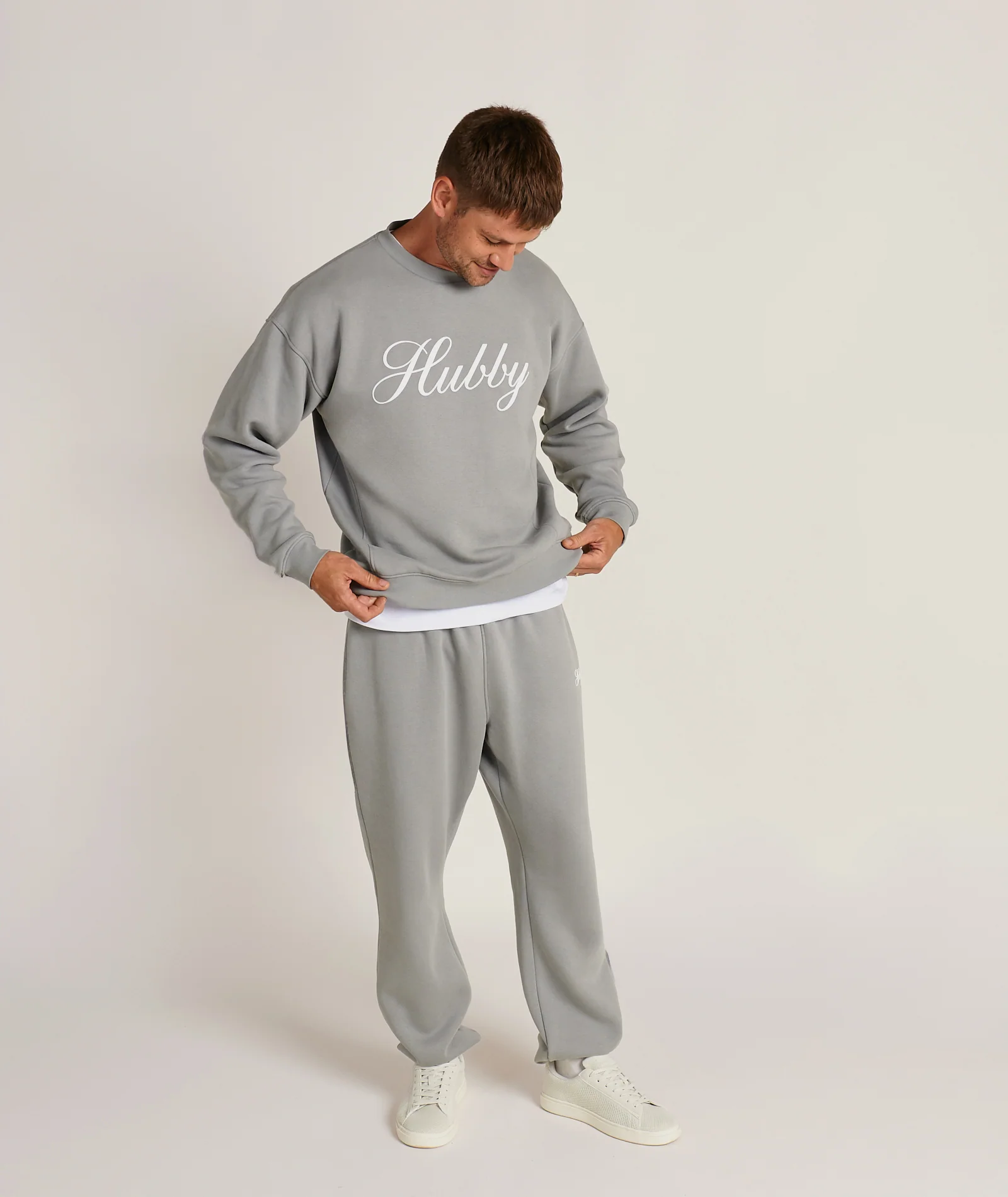 Hubby Graphic Sweatshirt - Grey - Image 2