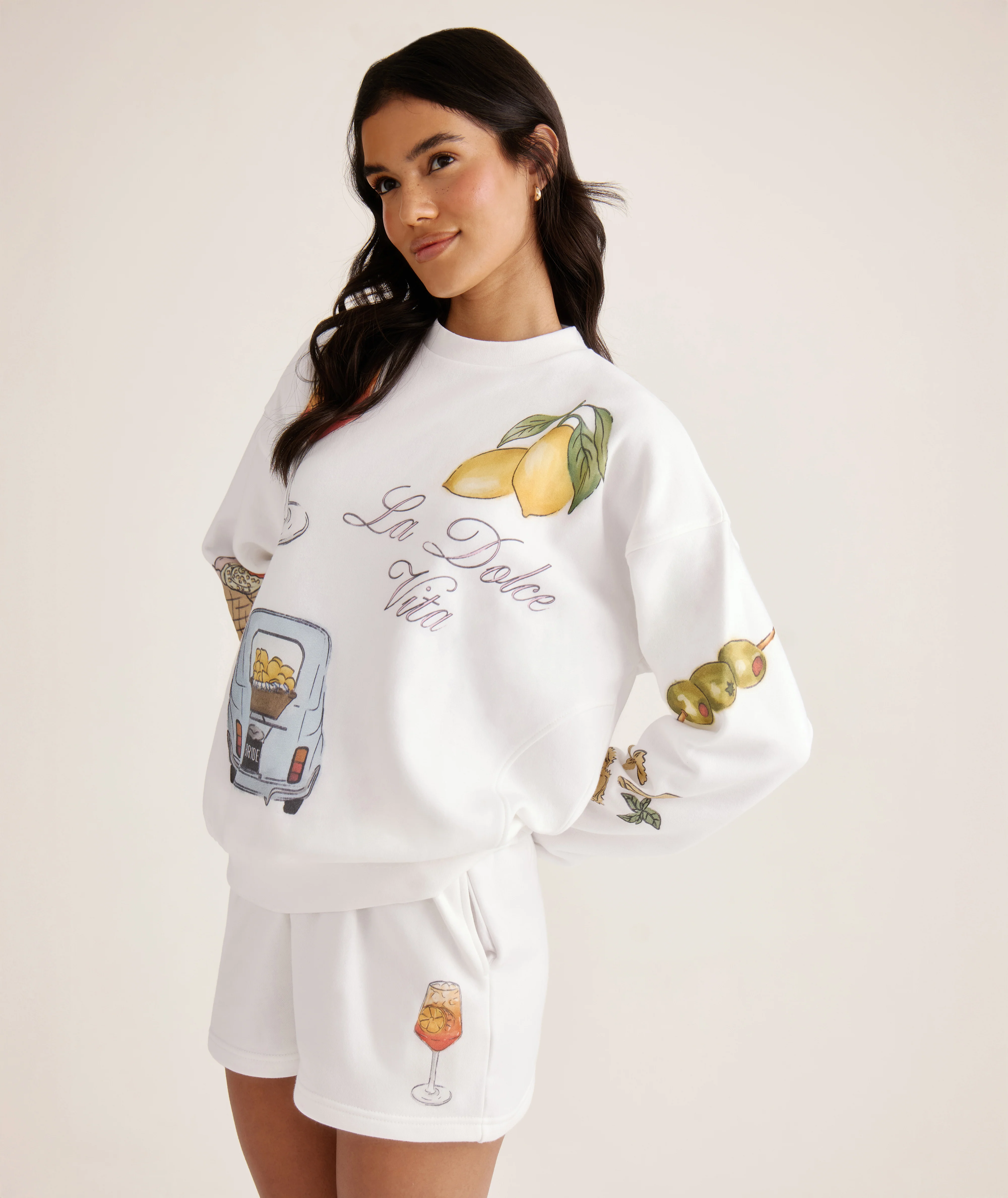 Italy Destination Shorts - White - Image 4