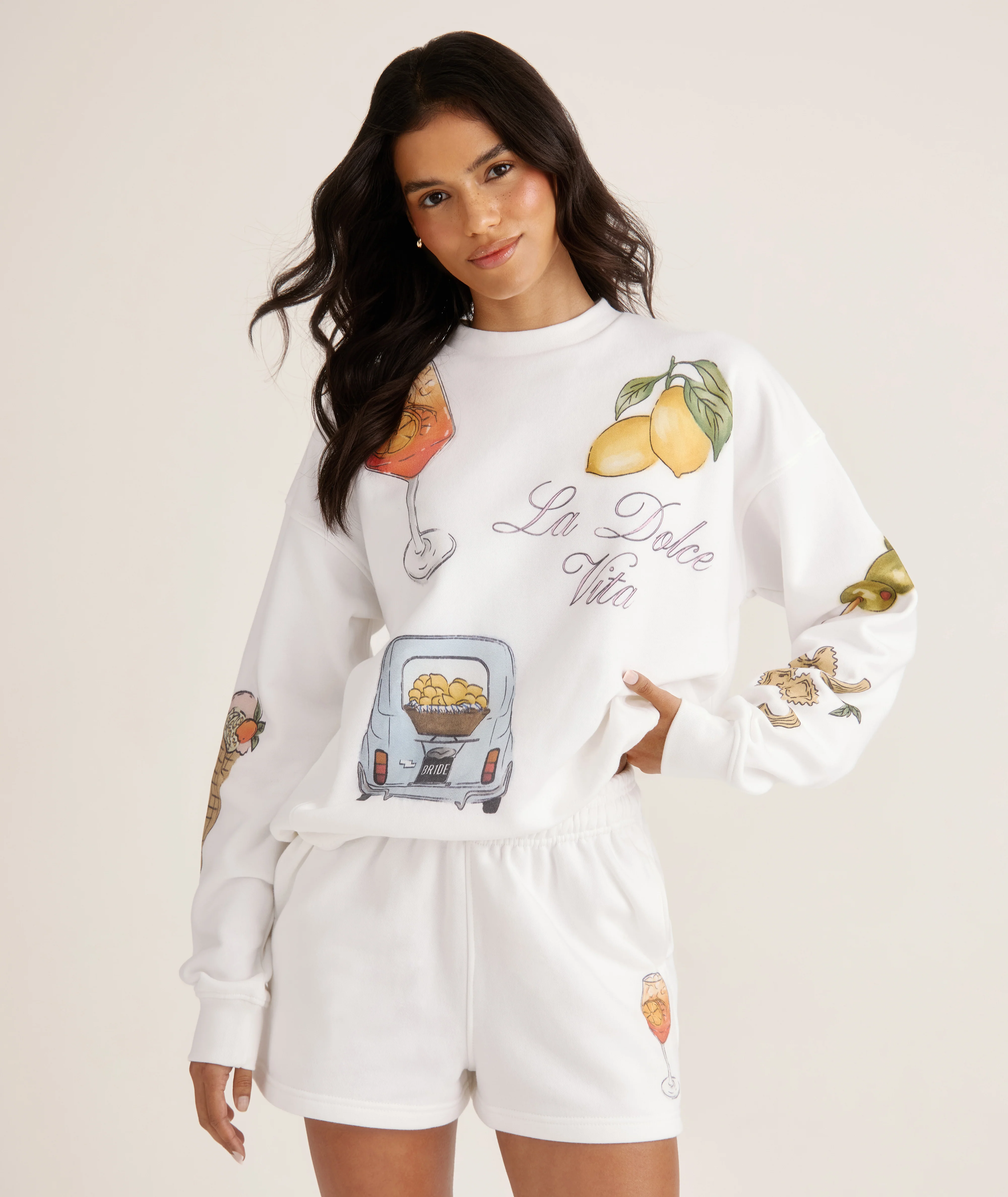 Italy Destination Shorts - White - Image 7