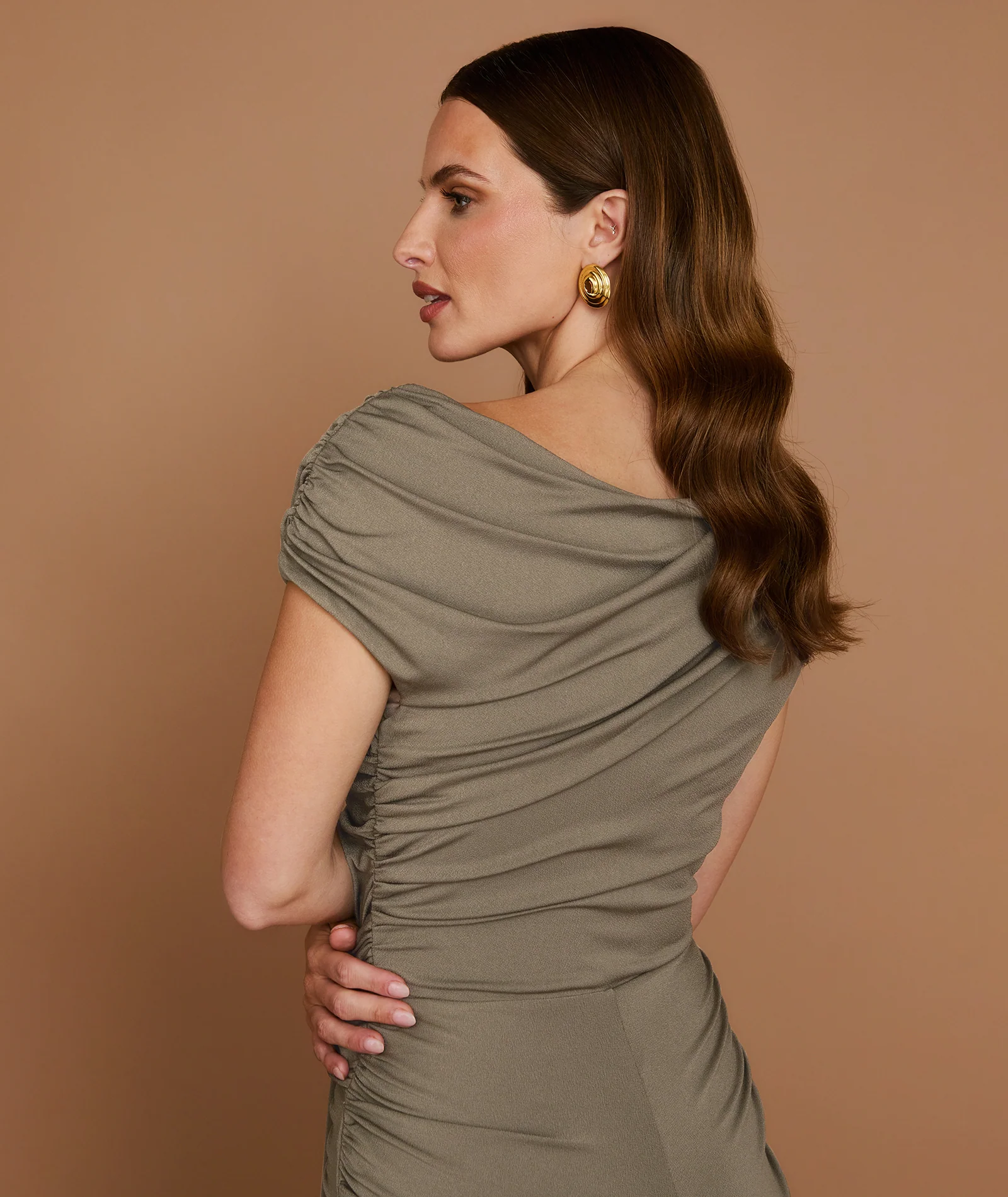 Knot Detail Maxi Dress - Green - Image 5