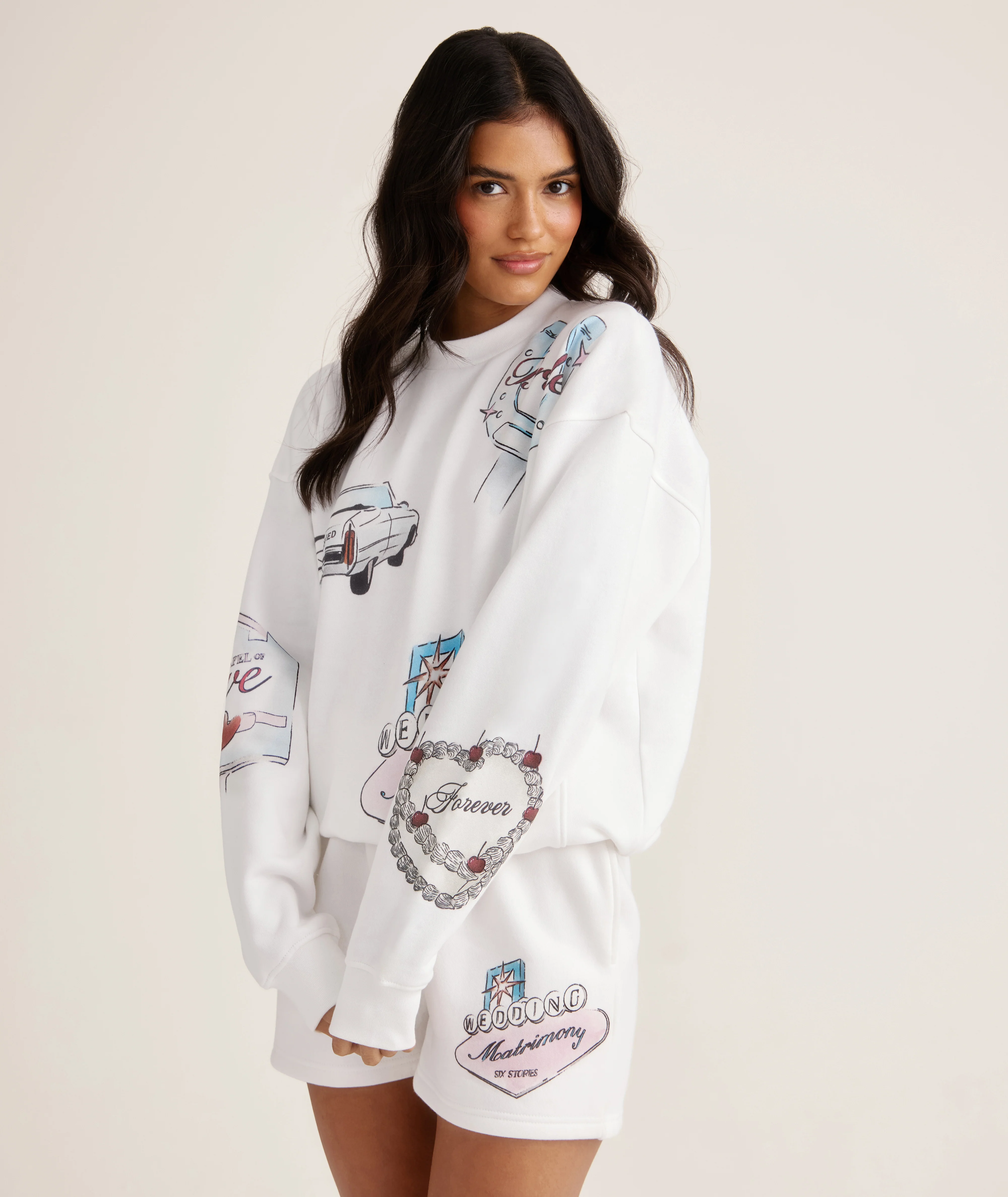 Las Vegas Destination Sweatshirt - White - Image 3