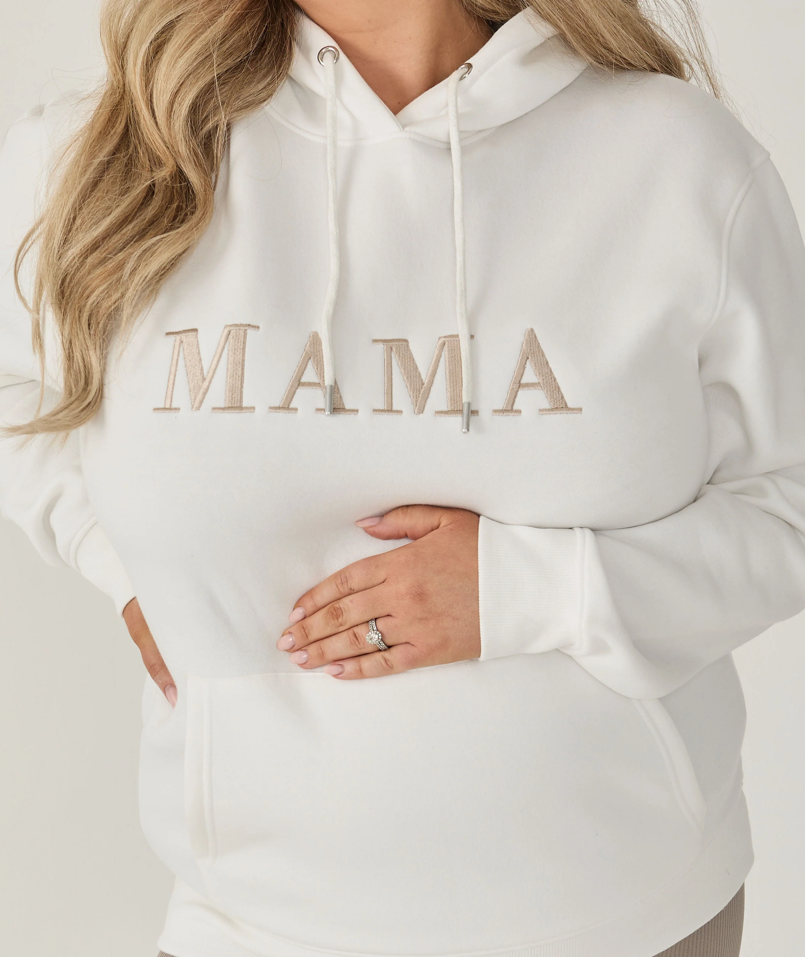 Mama Hoodie - White - Image 2