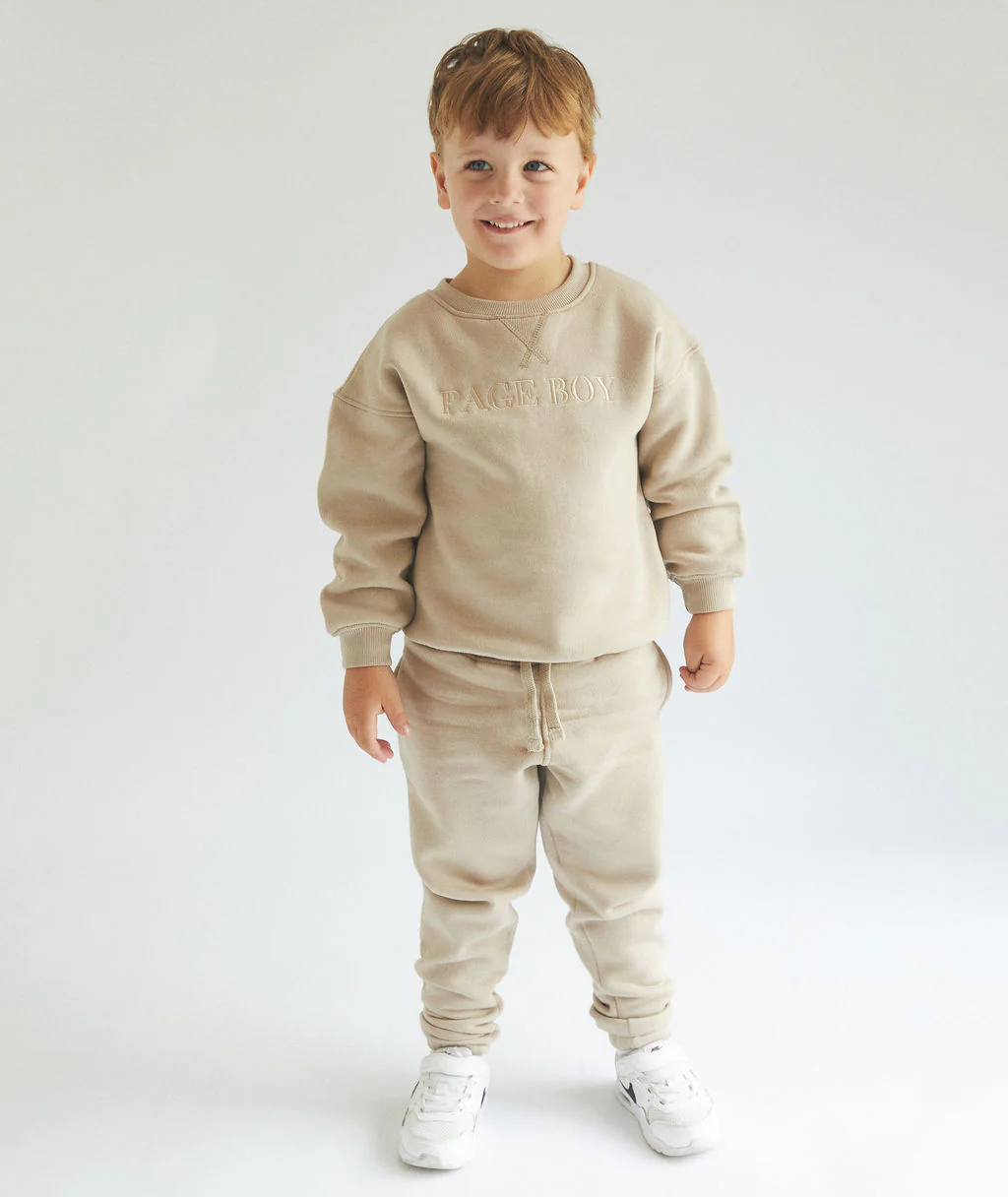 Page Boy Sweatshirt and Sweatpant Set - Junior - Stone - Image 2