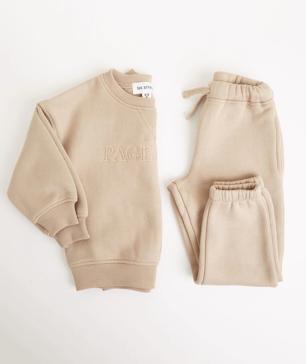 Page Boy Sweatshirt and Sweatpant Set - Junior - Stone - Image 5