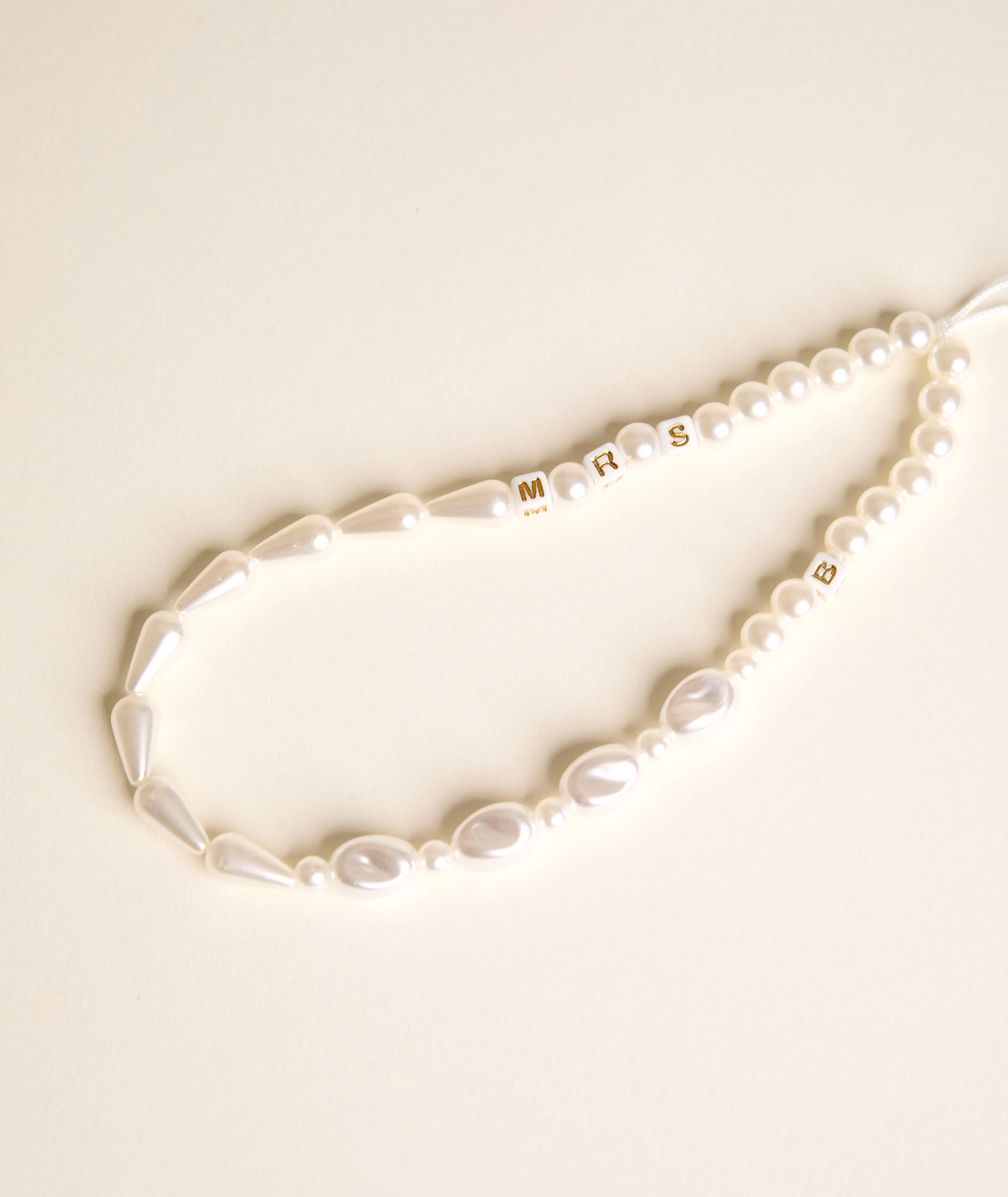 Personalised Mrs Pearl Phone Charm - Image 4