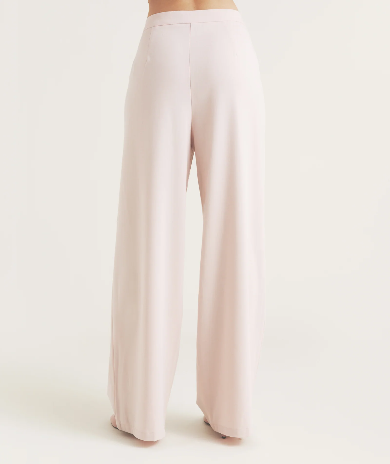 Tailored Wide Leg Trouser - Pink - Image 5