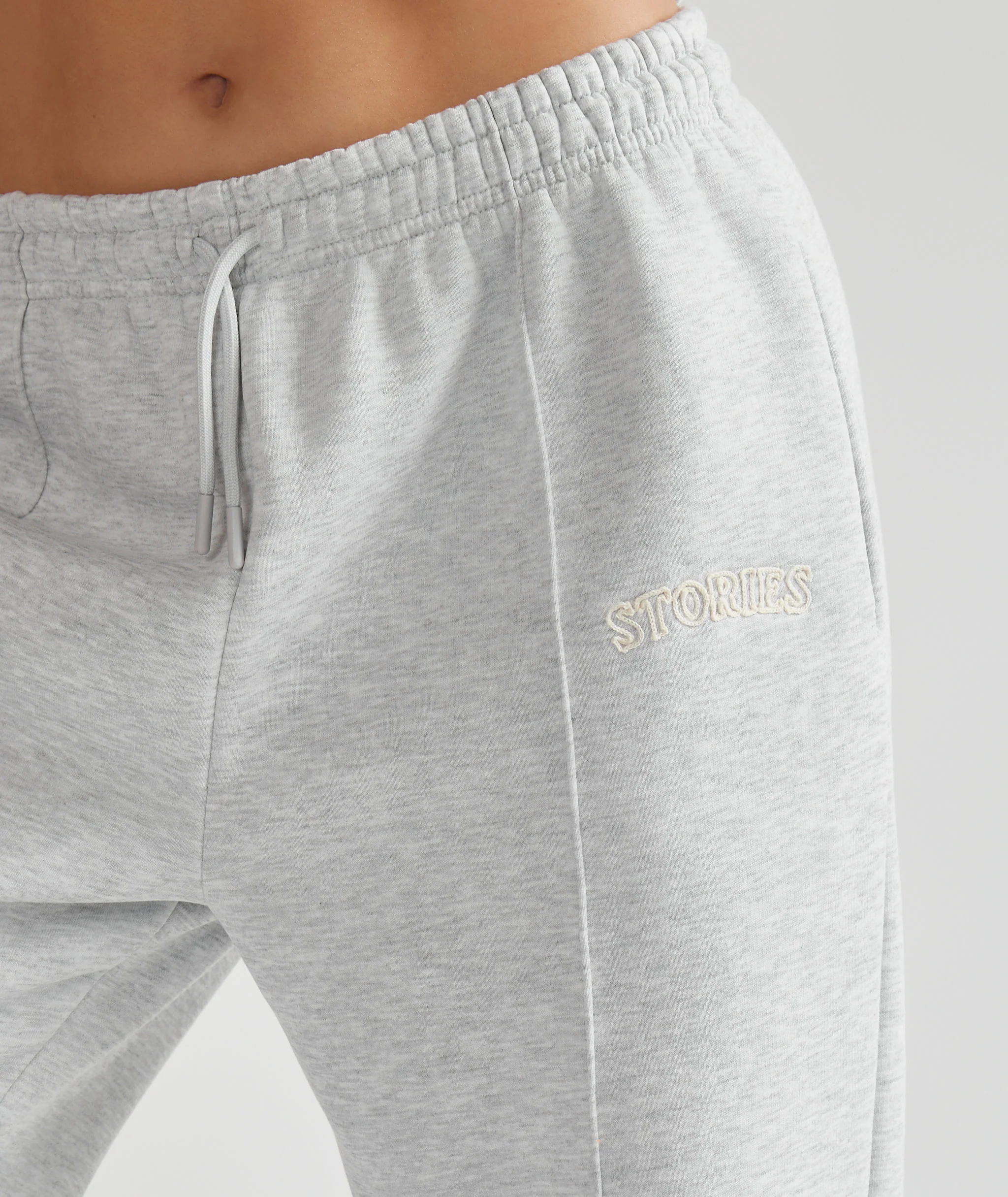 Relaxed Sweatpants - Grey Marl - Image 5