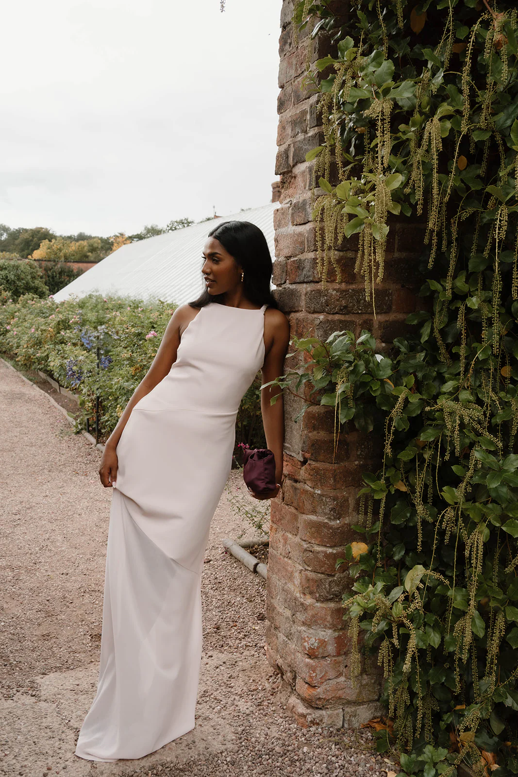 Sheer Hem Maxi Dress - Pale Pink - Image 3