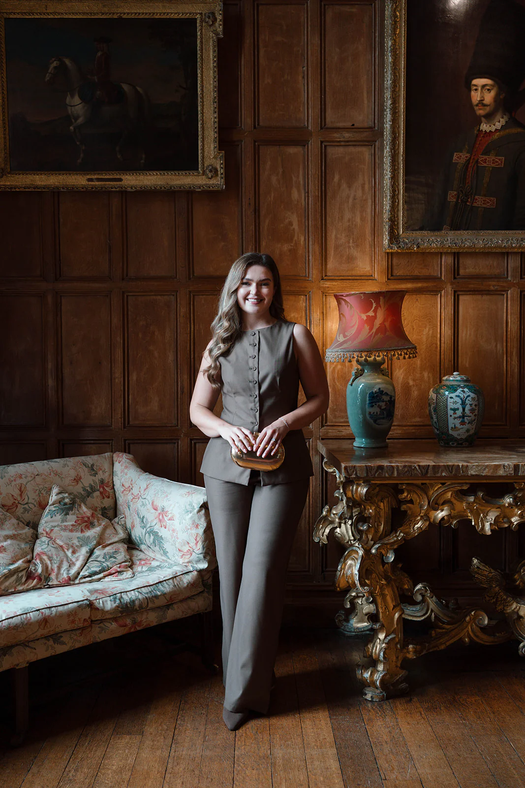 Wide Leg Tailored Trouser - Chocolate - Image 7