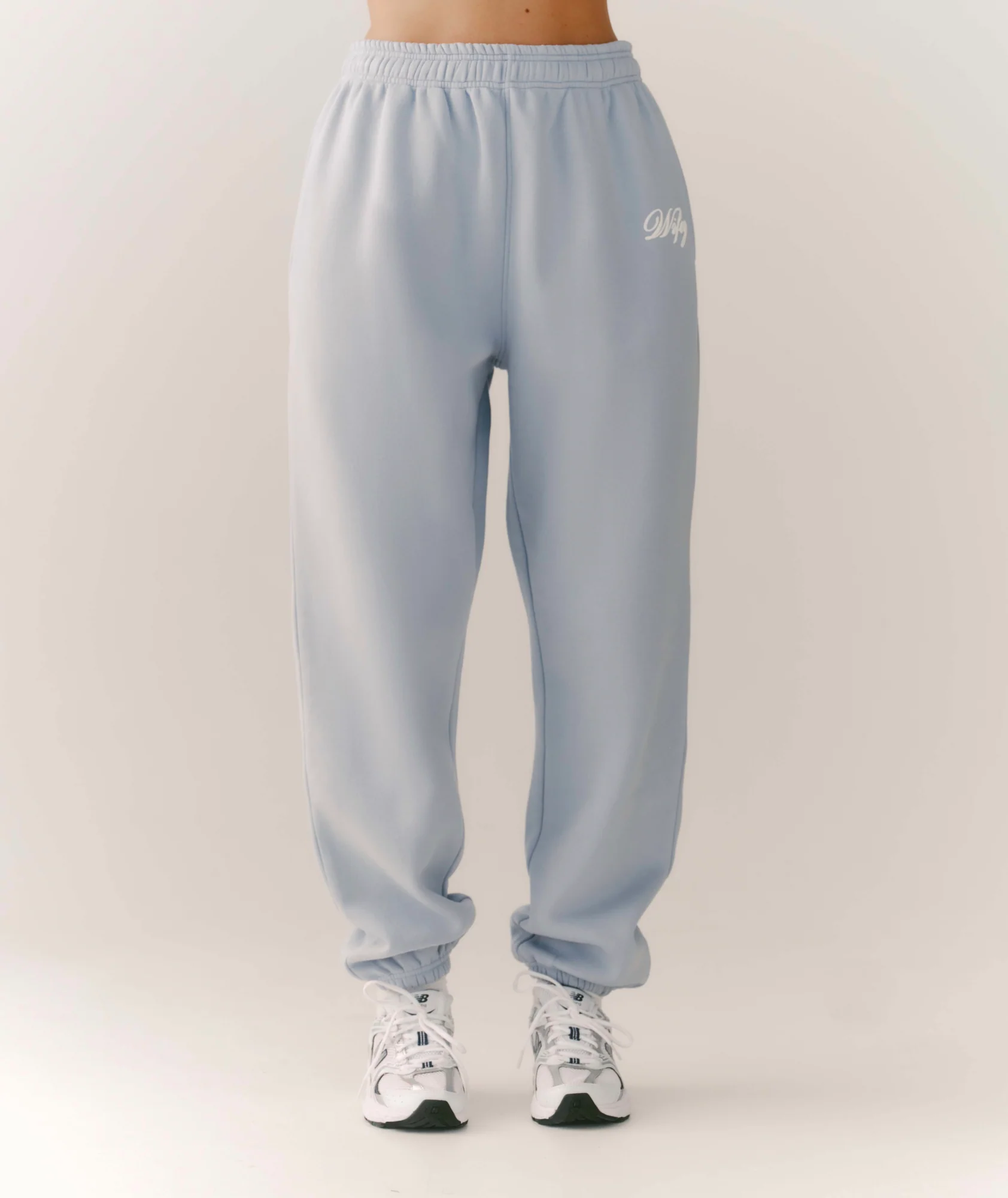 Wifey Graphic Sweatpants - Blue - Image 4