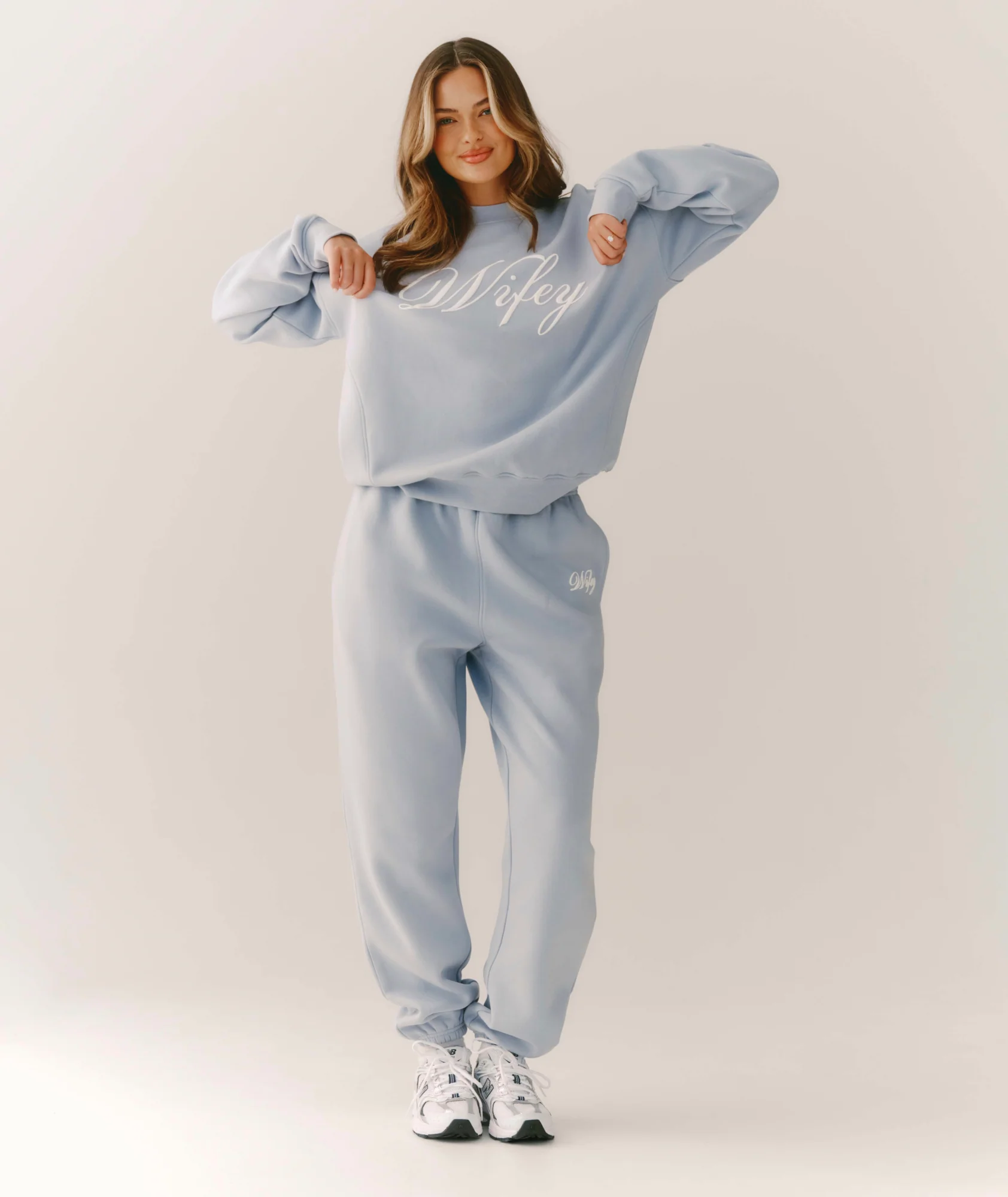 Wifey Graphic Sweatshirt - Blue - Image 3